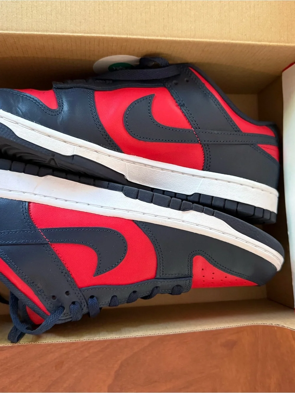 Nike Low-Top Sneakers in Red and Navy